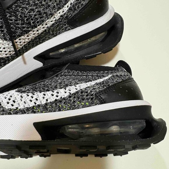 Nike Air Max Flyknit Racer - Black/White - Size 7.5 Women's - DM9073-001 - Picture 11 of 13